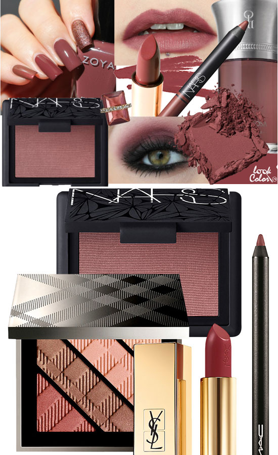 Марсала в макияже