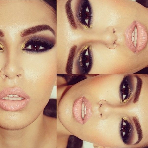 Макияж для карих глаз фото