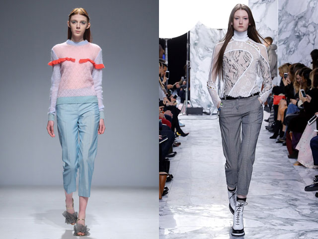 Укороченные брюки сезона осень-зима 2016-2017