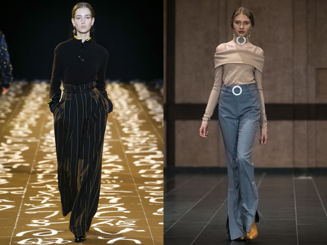 Модные брюки с завышенной талией осень-зима 2016-2017