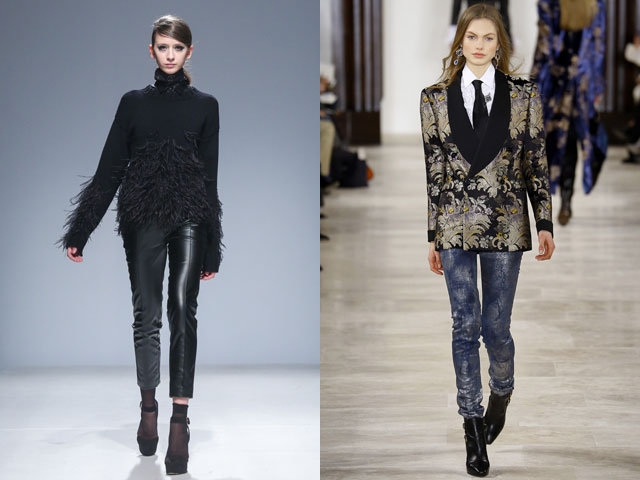 Модные узкие брюки сезона осень-зима 2016-2017