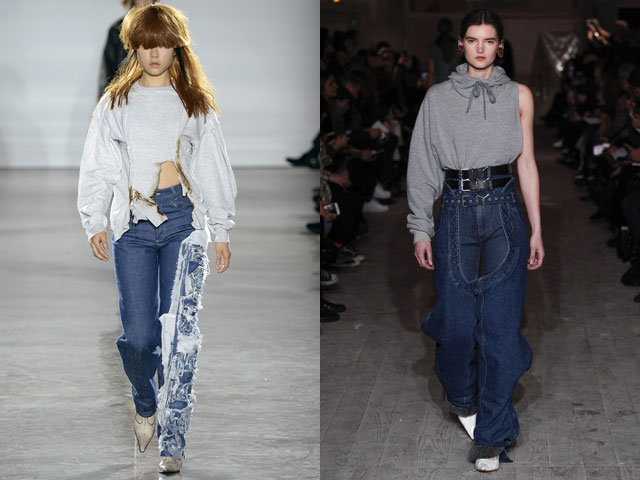 Модные джинсы в необычном стиле