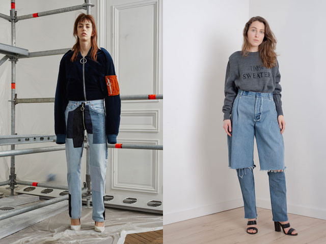 Модные джинсы в необычном стиле