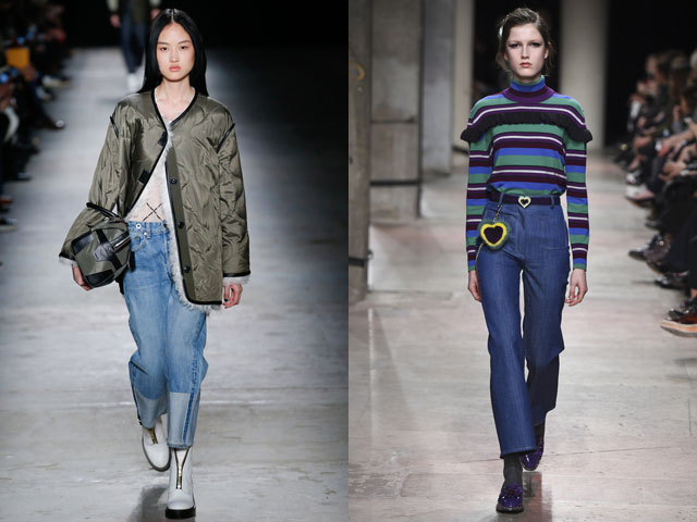 Джинсы-трубы осень-зима 2016-2017