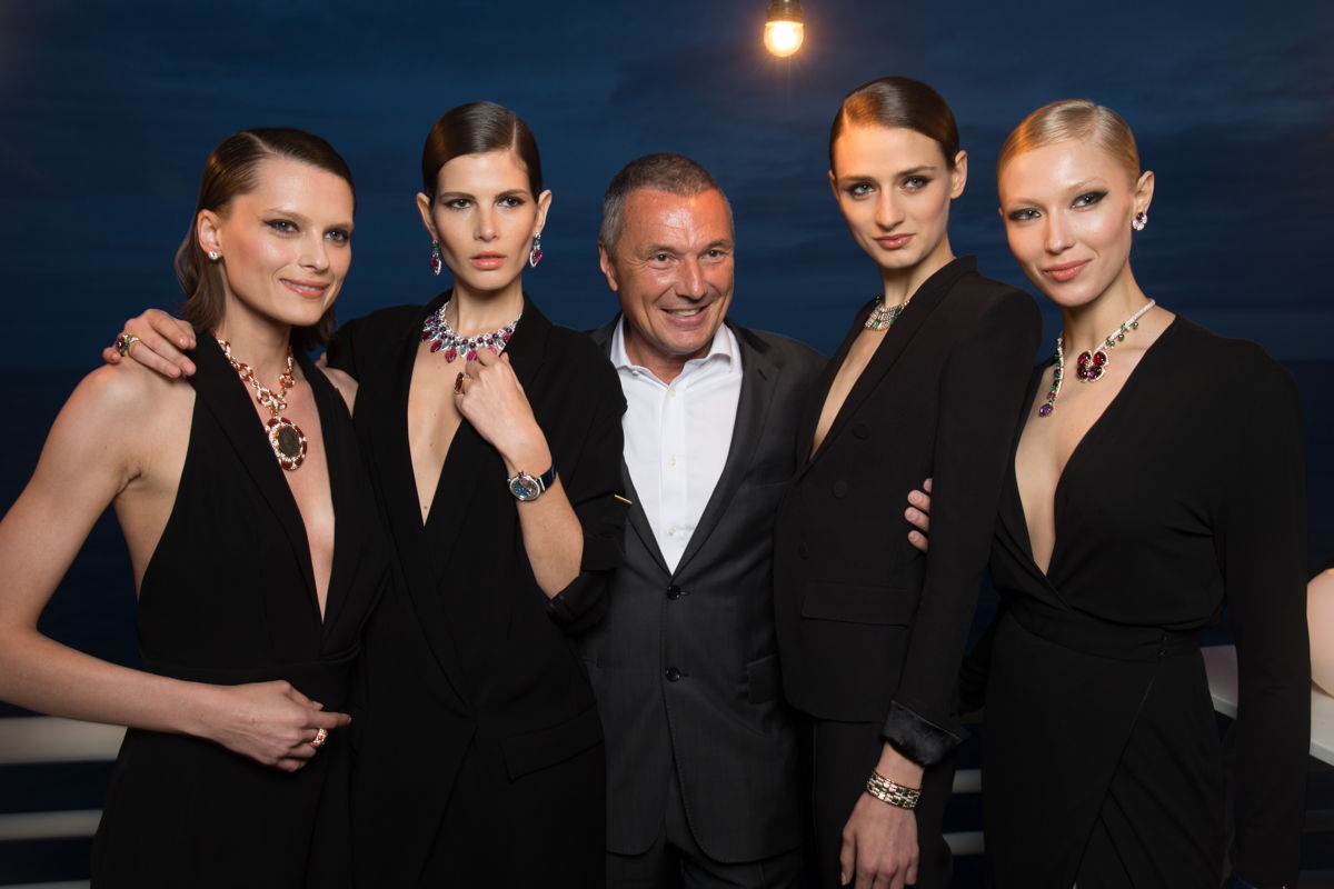 Models. Jean-Chrsitophe BABIN.. Bulgari High. Bulgari High Jewelry event. French Riviera. 06/2016 © david atlan