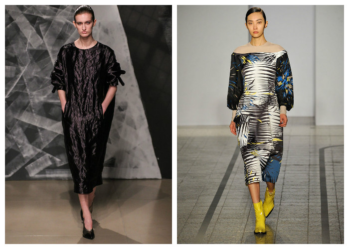 Модные платья 2017, фото. Тенденция: свободный крой.