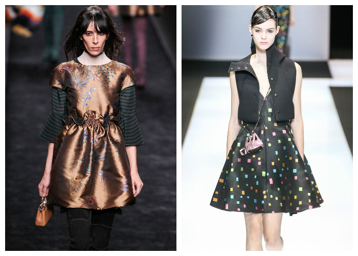 Модные платья 2017 с расклешенной юбкой, фото. 