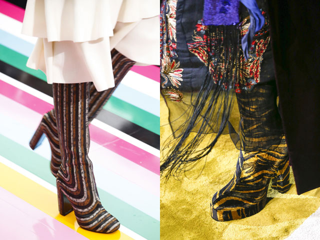 Модные сапоги на высоком каблуке осень-зима 2016-2017