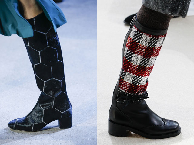 Сапоги с широким голенищем