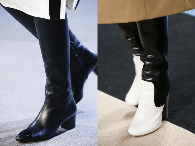 Сапоги с овальным носком