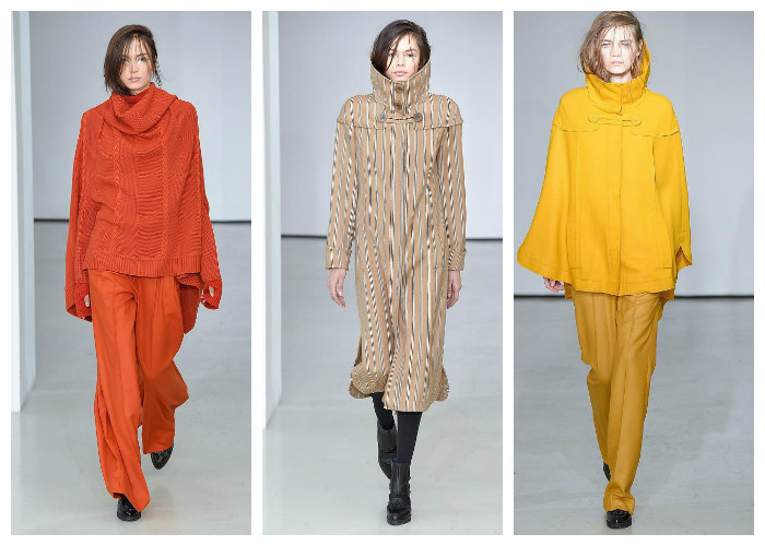 Модные цвета осень - зима 2016 - 2017: оранжевые, бежевые и коричневые тона, коллекция Atsuro Tayama, фото