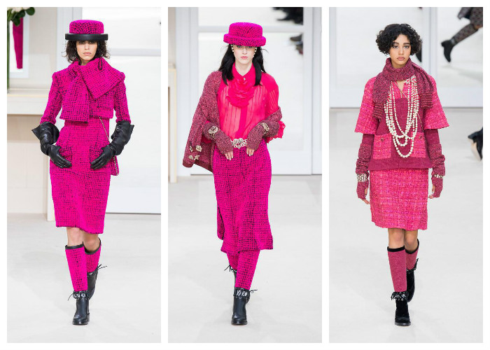 Модные цвета осень - зима 2016 - 2017: розовый коллекция Chanel, фото