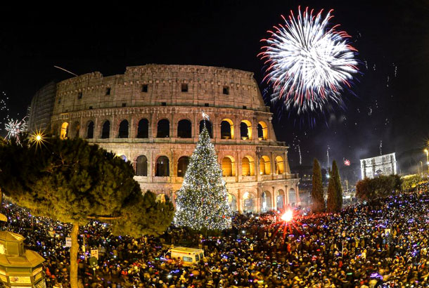 Красочный Новый год в Риме