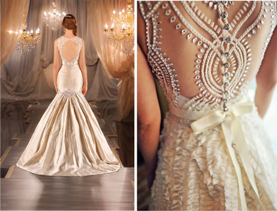 Модные свадебные наряды с прозрачными вставками 2016