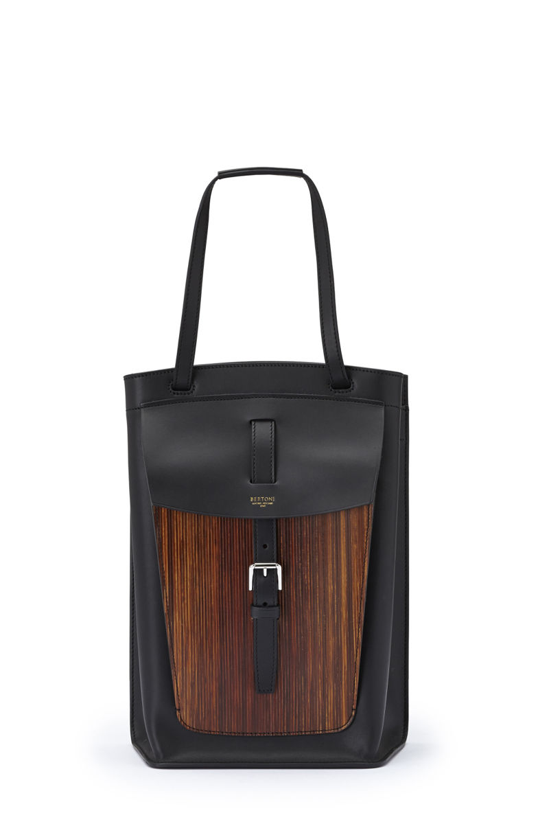 Большие сумки: модные тренды - сумка прямоугольной формы из коллекции Bertoni.