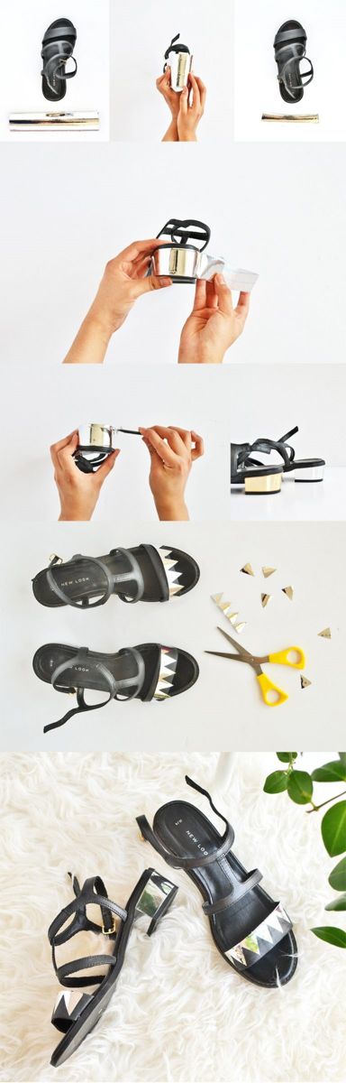 Новый способ, украсить сандалии своими руками - изучить целую подборку руководств в картинках.