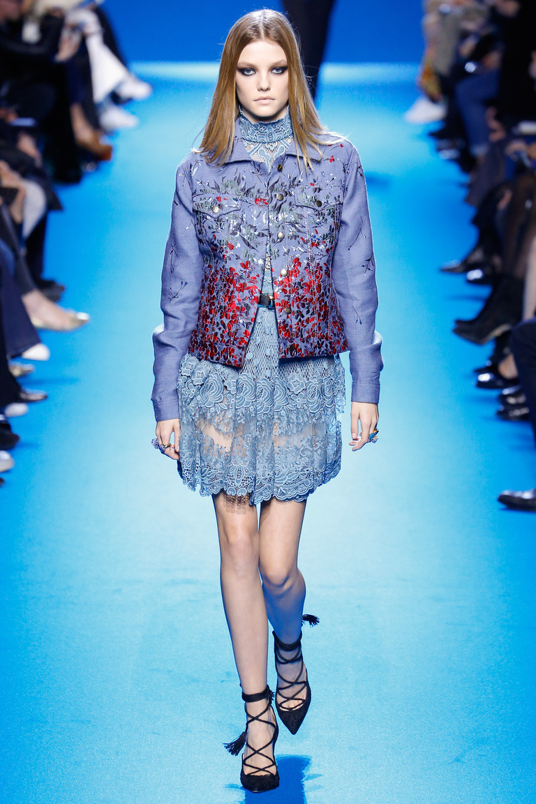 Модная одежда сезона зима 2017 - пальто, фото обзор из коллекции Elie Saab.