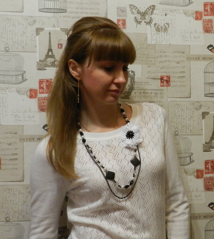 Как сделать бусы с брошкой своими руками?