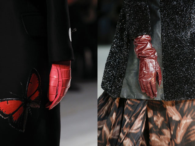 Модные кожаные перчатки 2016-2017