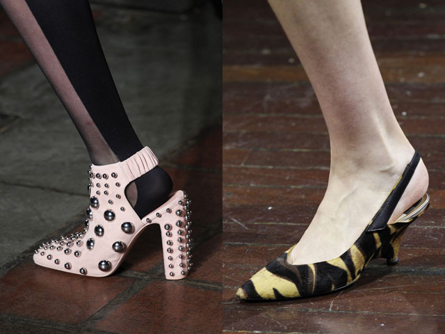 Модные туфли с открытой пяткой