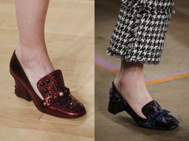 Модные туфли лоуферы осень-зима 2016-2017