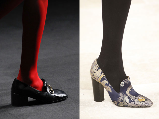 Модные туфли лоуферы осень-зима 2016-2017