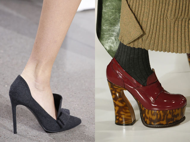 Модные туфли лоуферы осень-зима 2016-2017