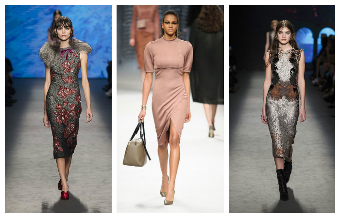 Модные платья осень - зима 2016 - 2017, фото