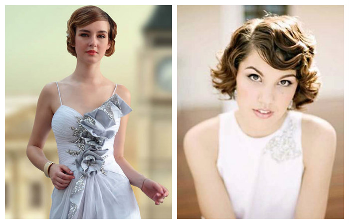 Прически на короткие волосы на свадьбу, фото