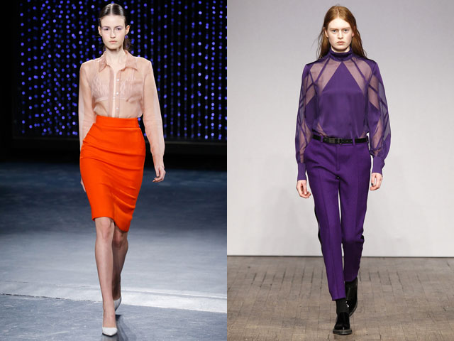 Блузы и рубашки из прозрачных тканей сезона осень-зима 2016-2017