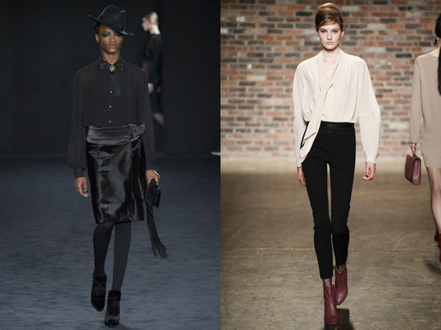 Модные блузы с бантом 2016-2017