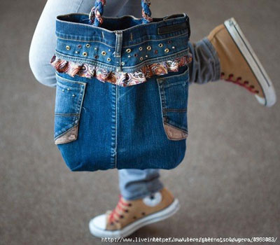Сумка из джинсов своими руками
