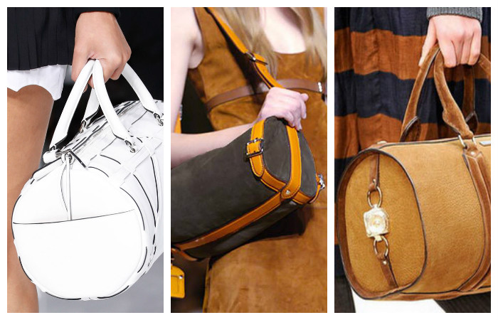 Модные сумки "цилиндр" осень – зима 2016 – 2017, фото. 