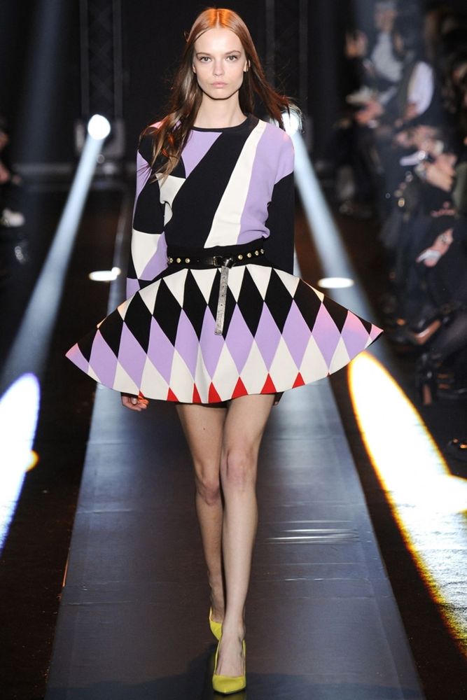 Модная кофта 2015 с геометрическим узором – фото коллекции Fausto Puglisi