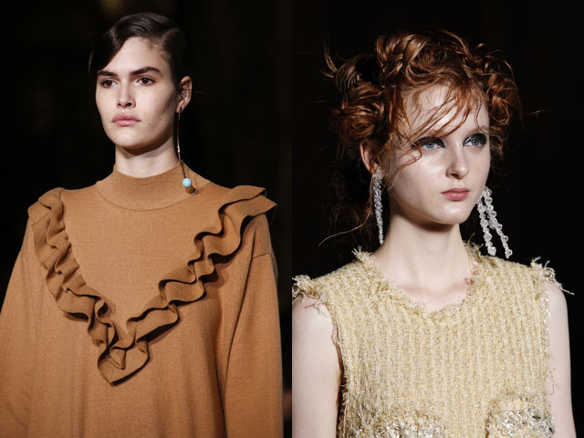 Удлиненные серьги сезона осень-зима 2016-2017