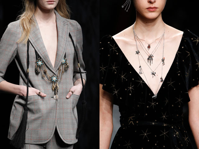 Многослойные украшения сезона осень-зима 2016-2017