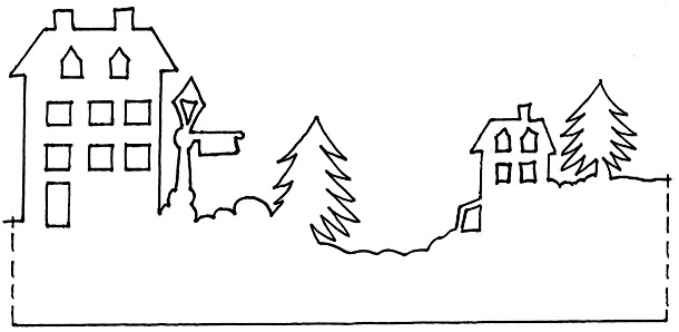 Рождественский шаблон