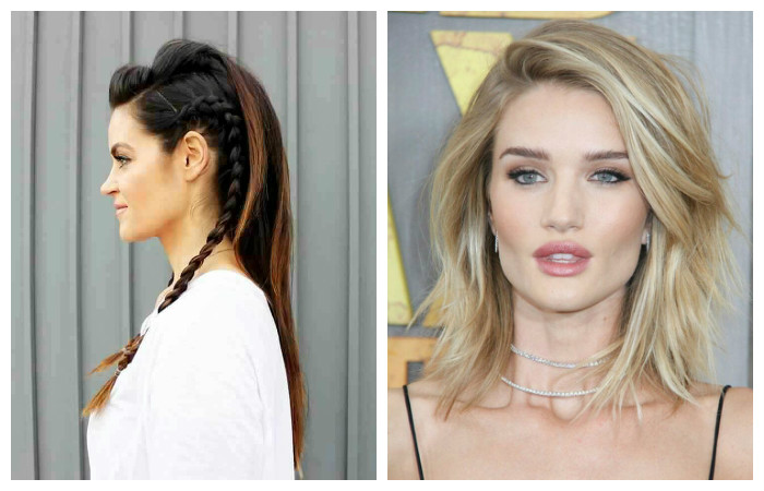 Прически, уложенные на один бок, на длинные волосы, фото