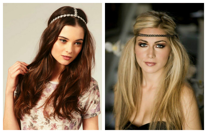 Прически с аксессуарами на длинные волосы, фото