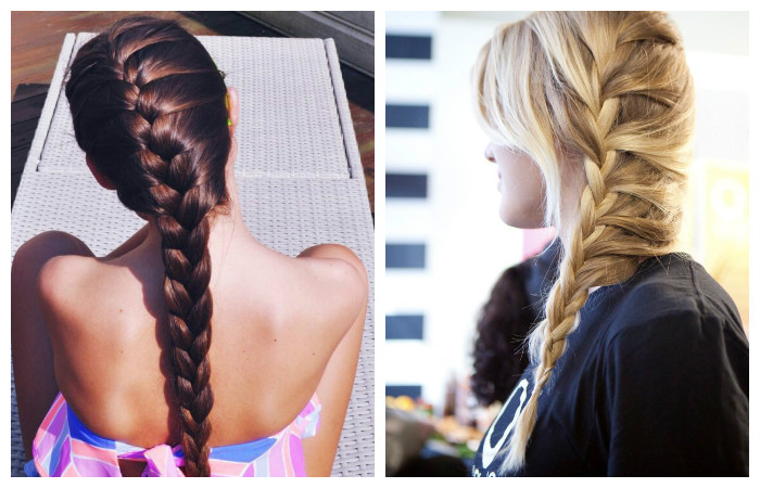 Прическа "колосок" для длинных волос, фото