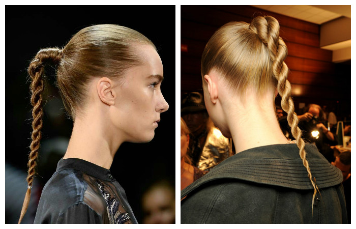 Прическа "жгут" для длинных волос, фото