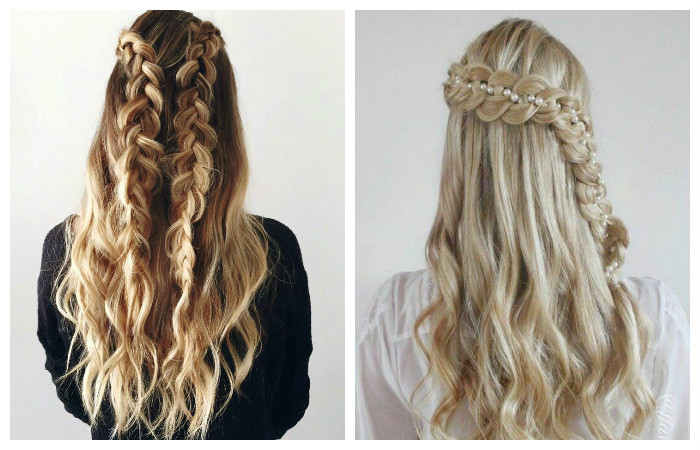 Варианты прически с косой для длинных волос, фото