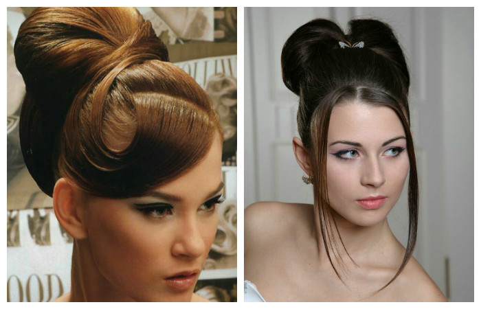 "Скульптурная" прическа на длинные волосы, фото