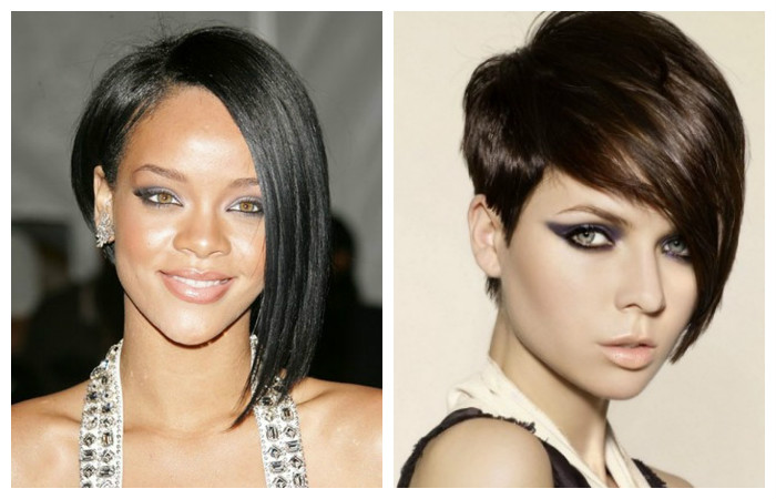 Асимметричные короткие женские стрижки