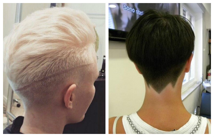 Стрижки пикси на короткие волосы с выстригом, фото