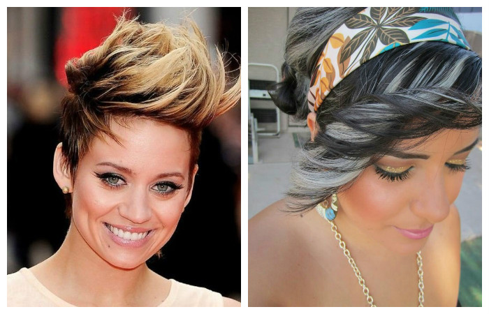 Стильное окрашивание короткой стрижки, фото