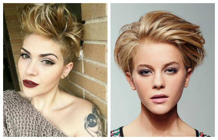 Укладка короткой стрижки, фото