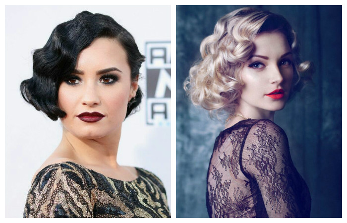 Стрижки с укладкой в ретро стиле на короткие волосы