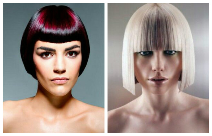 Стрижки с модной геометрией на короткие волосы