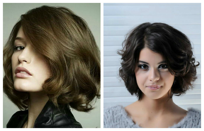 Каре на вьющиеся волосы